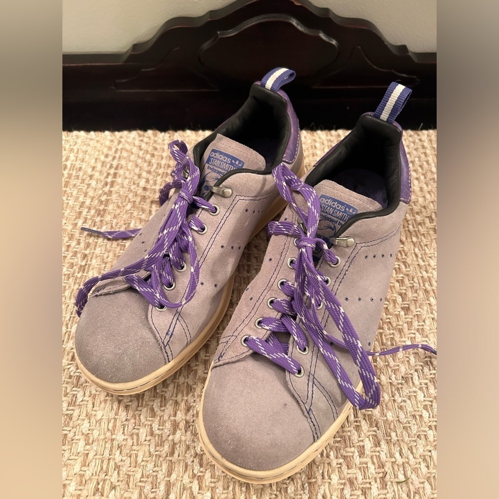 Adidas Stan Smith‎ 80's Sneaker Men Sz 8 Joker Purple Gray Retro Rare